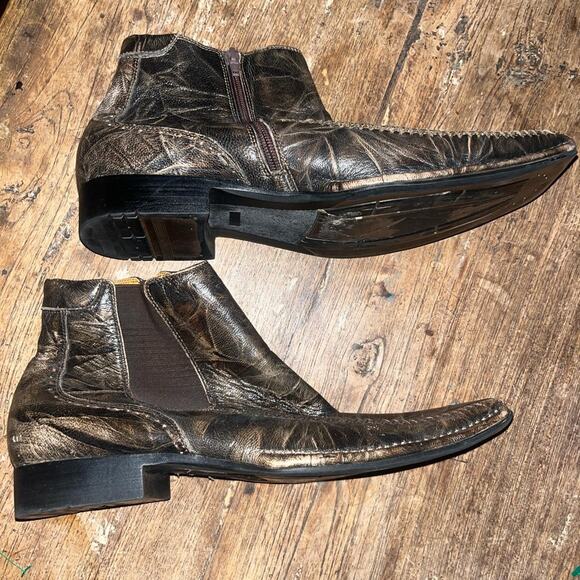 Steve madden faux alligator style ankle y2k boots Mens 8 - Picture 2 of 6